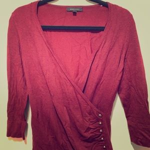 BCBG wrap top